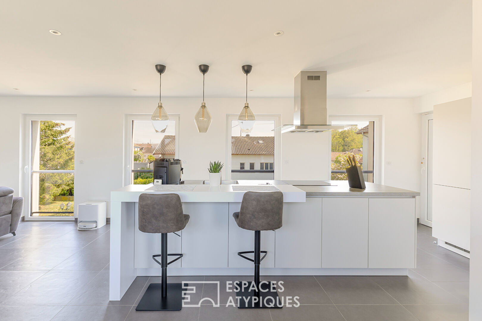 Appartement contemporain et son toit-terrasse