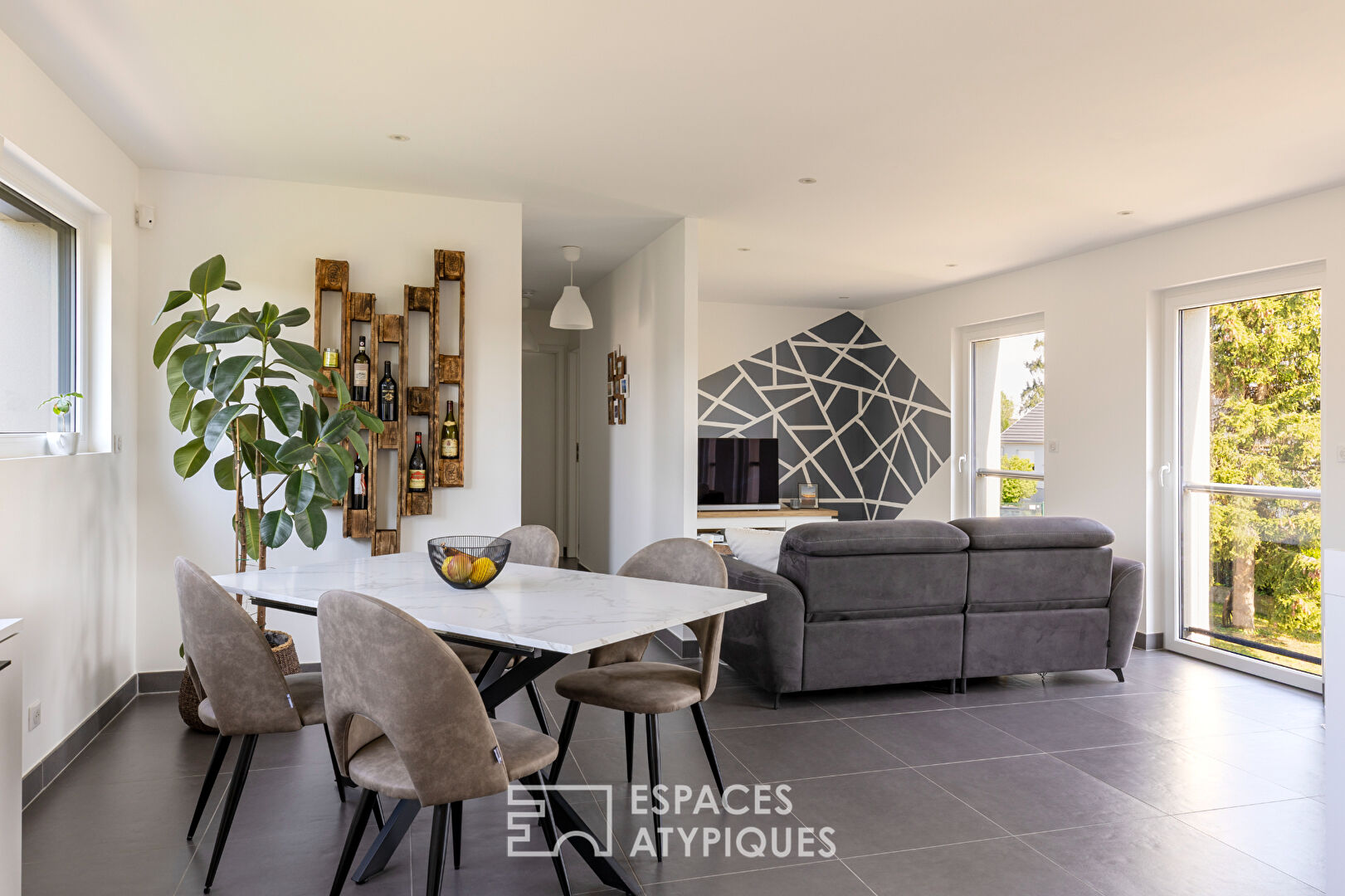 Appartement contemporain et son toit-terrasse