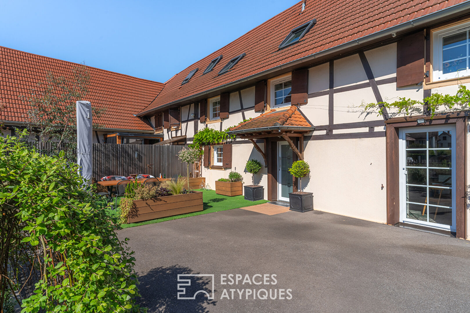 Maison alsacienne rénovée avec vue sur l’Ill