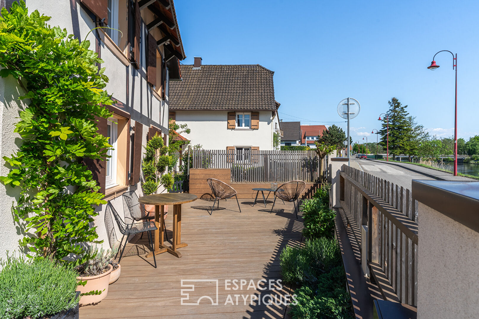 Maison alsacienne rénovée avec vue sur l’Ill