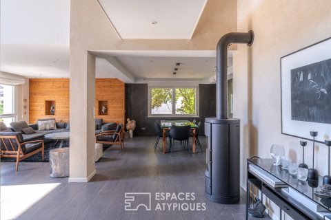 Rénovation contemporaine et son jardin verdoyant