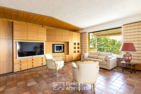 Maison d’architecte avec piscine et vue imprenable sur la plaine d’Alsace