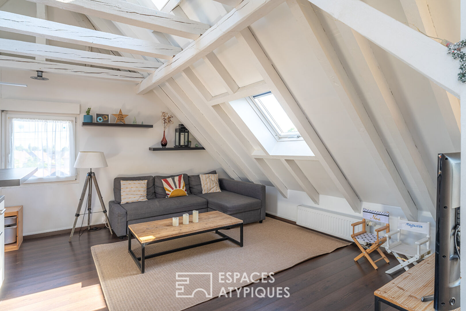 Duplex inversé sous les toits et sa terrasse
