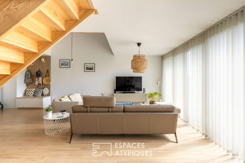 Loft contemporain avec terrasse et rooftop quartier Fonderie