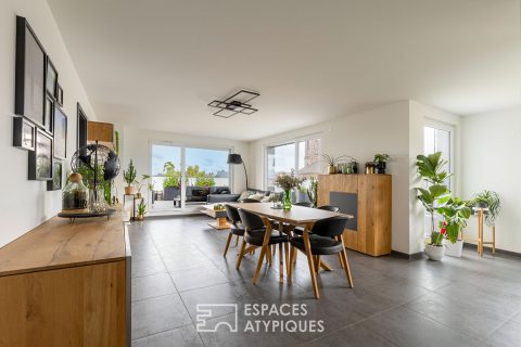 Attique et sa terrasse avec vue sur les Vosges