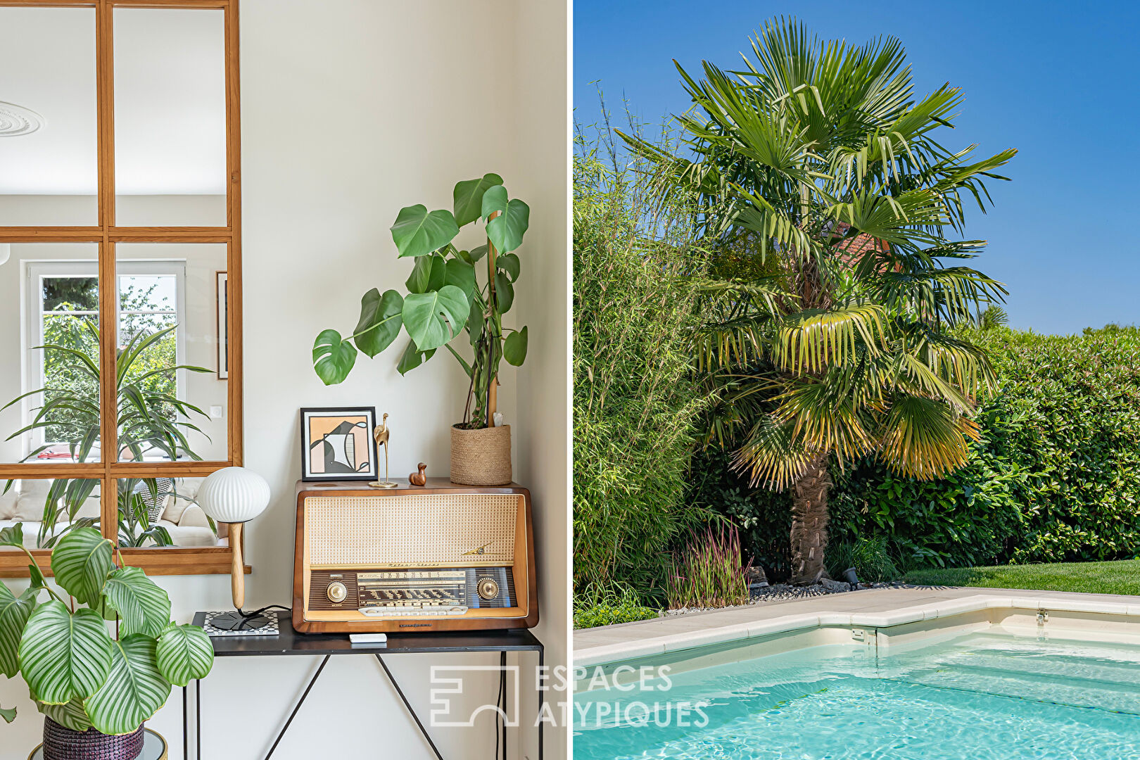 Maison contemporaine familiale avec jardin et piscine