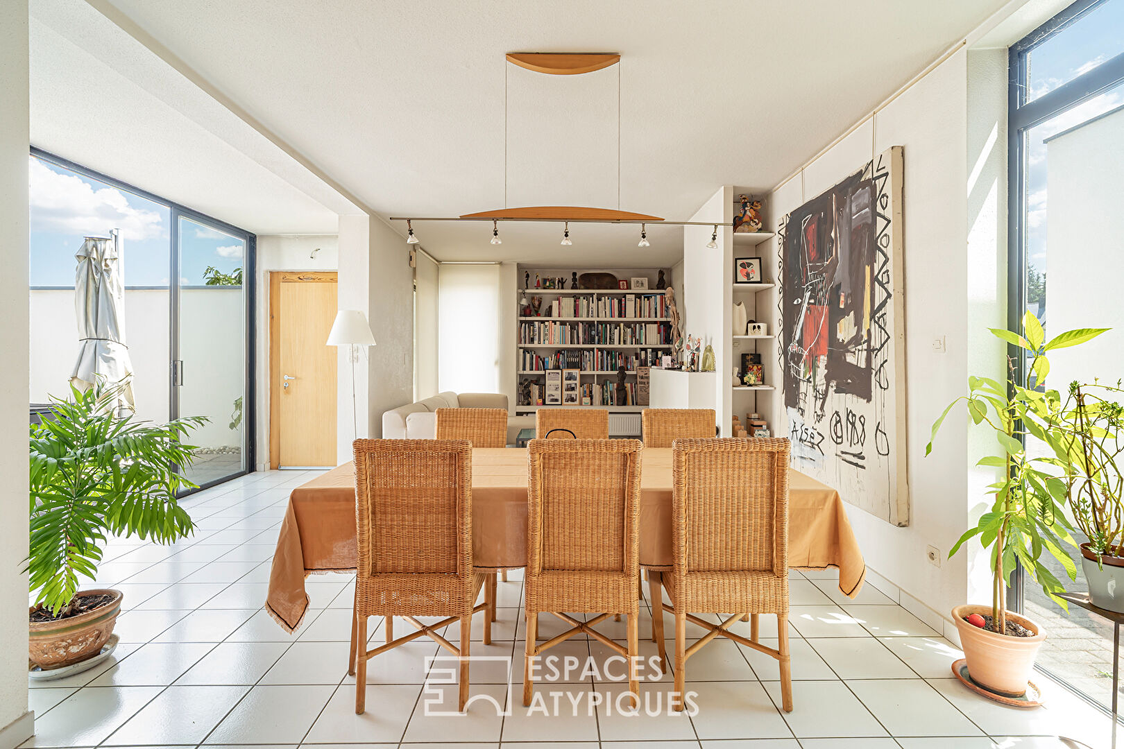 Maison d’architecte avec patio quartier Le Corbusier