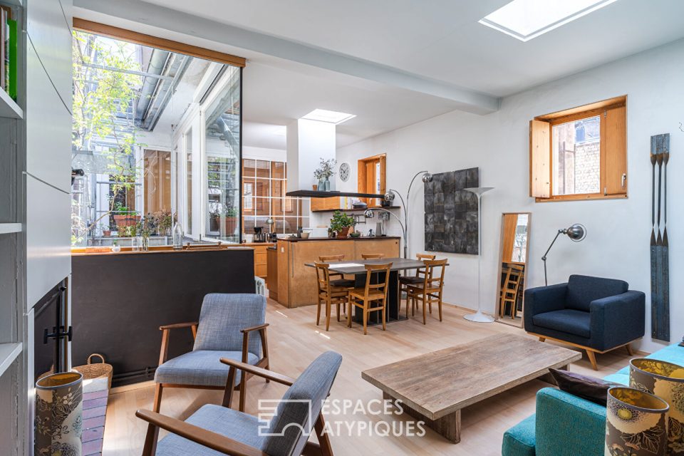 Maison-loft en coeur de ville à l'abri des regards
