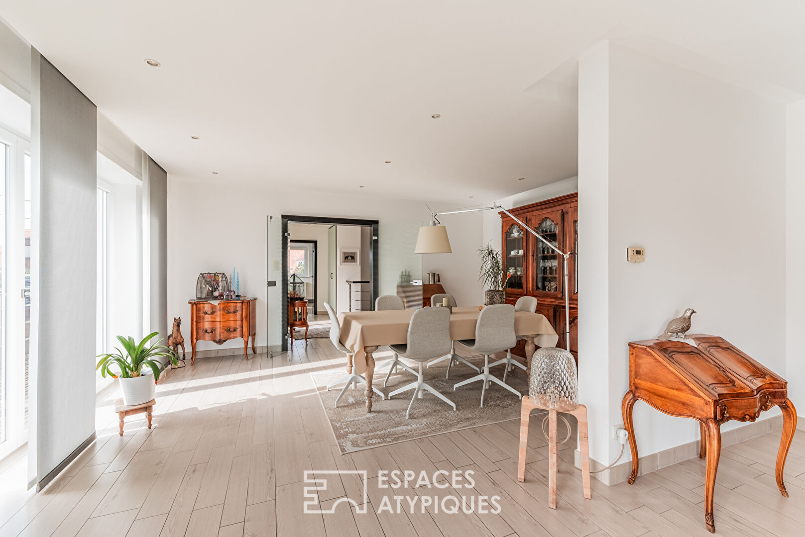 Renovated house with terraces and wooded garden