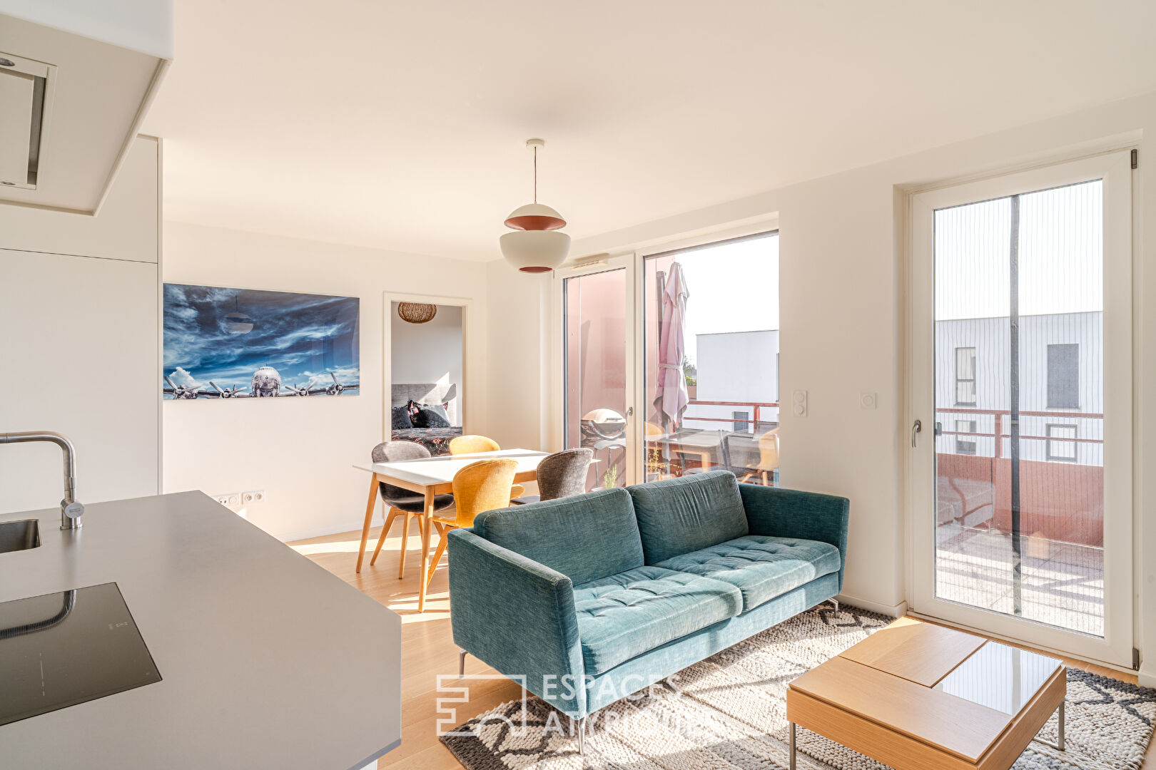 Attique contemporain avec terrasse aux portes de Strasbourg