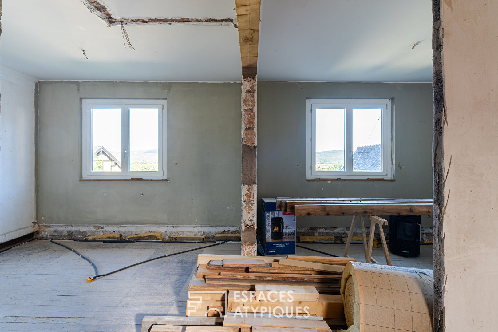 Maison à rénover et son vaste terrain avec verger