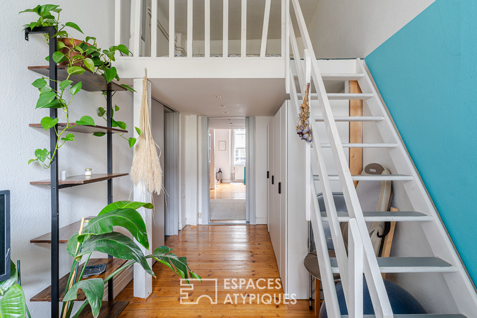 Bourgeois apartment with high ceilings