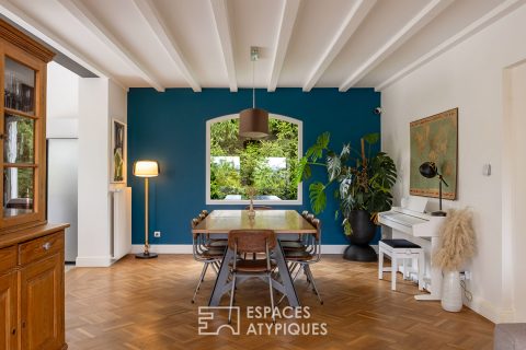 Renovated house with pool and large grounds on the Swiss border