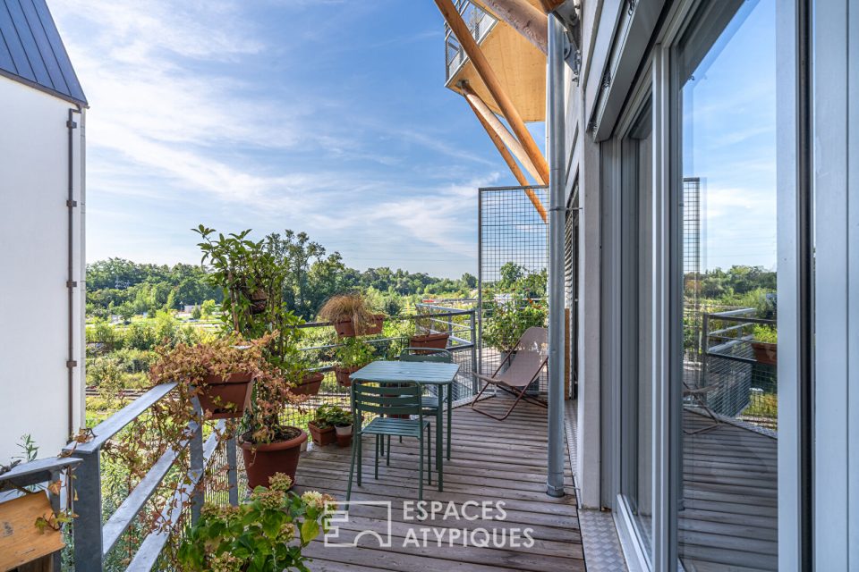 Loft familial et sa terrasse quartier Coop