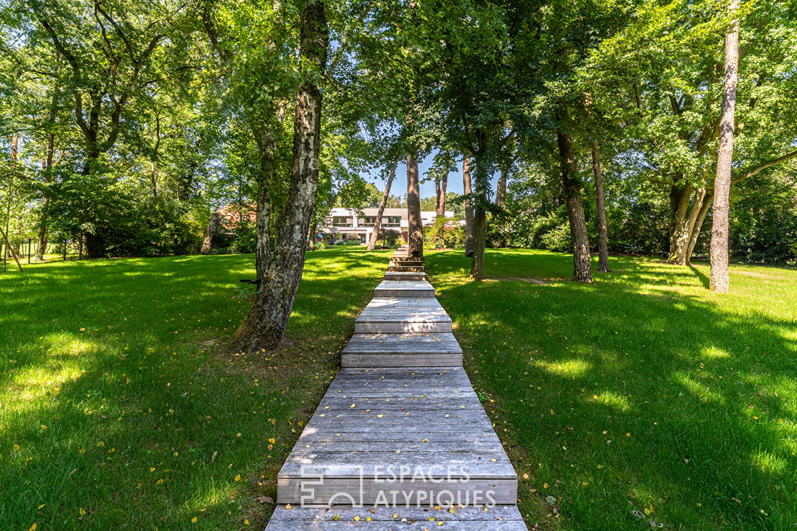 Architect-designed villa with private spa in the heart of a wooded park