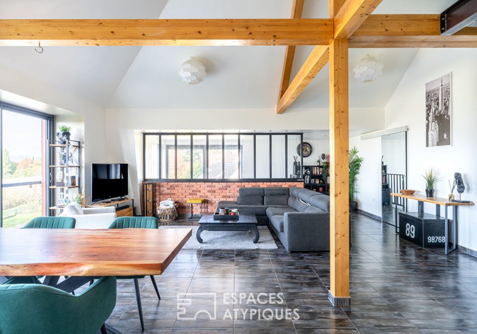 Triplex avec jardin et vue dégagée