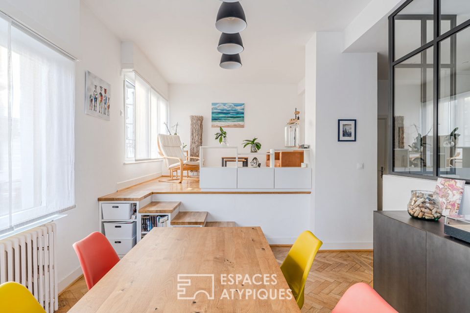 Appartement traversant rénové et son balcon quartier Contades