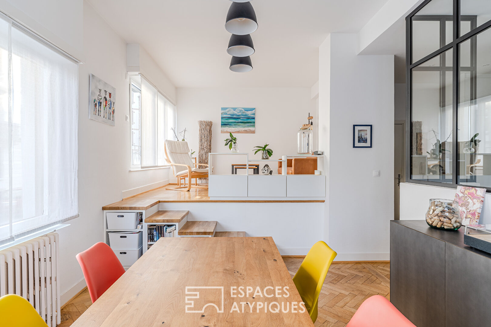 Appartement traversant rénové et son balcon quartier Contades