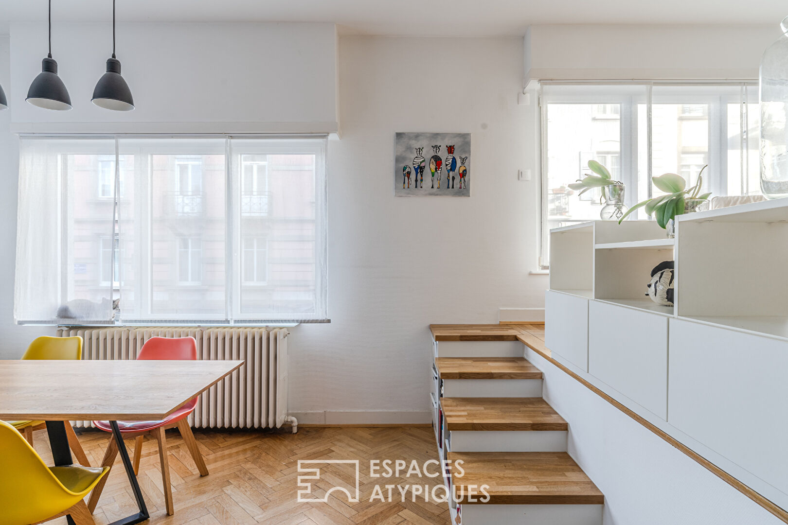 Appartement traversant rénové et son balcon quartier Contades