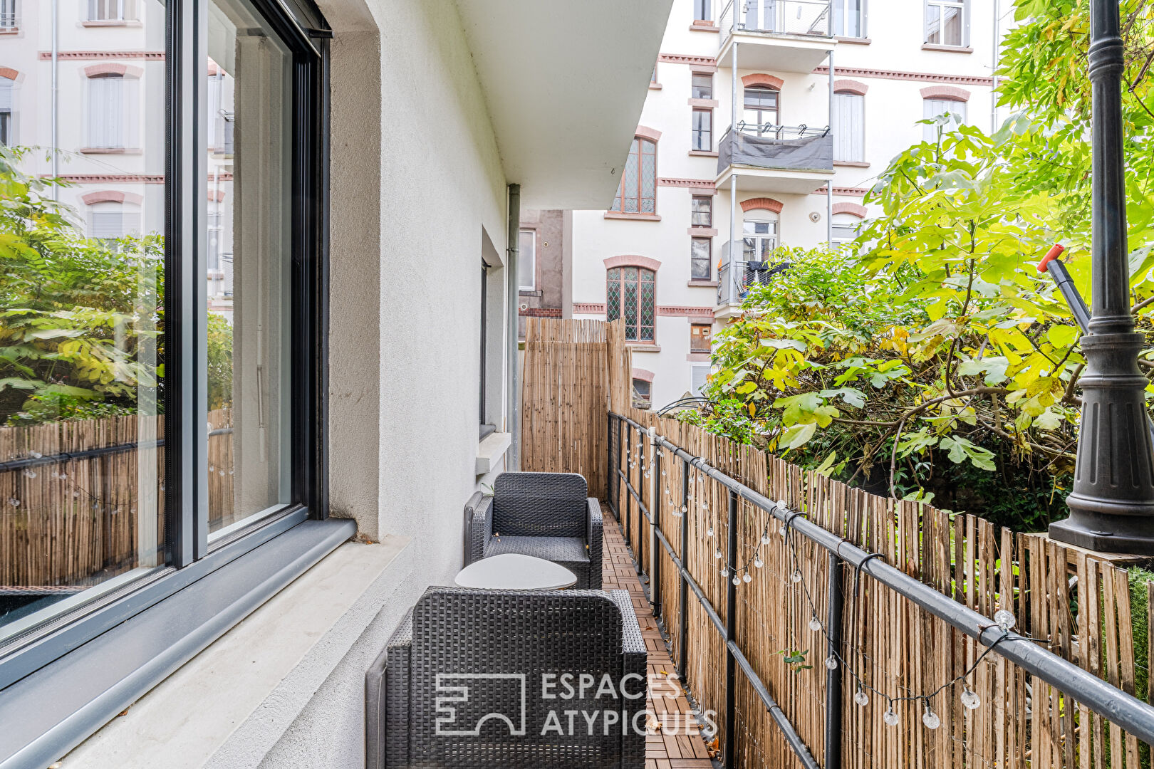 Appartement traversant rénové et son balcon quartier Contades