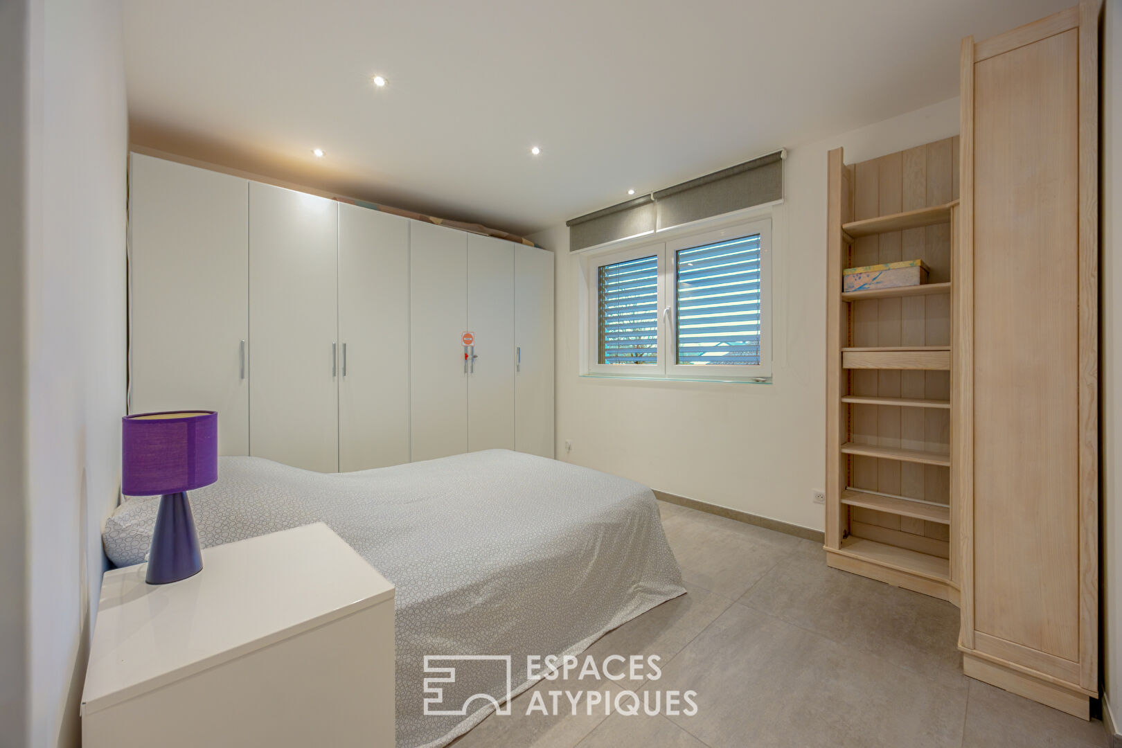 Maison contemporaine aux lignes épurées et son appartement indépendant
