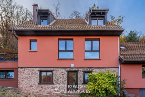 Maison vigneronne en lisière de forêt