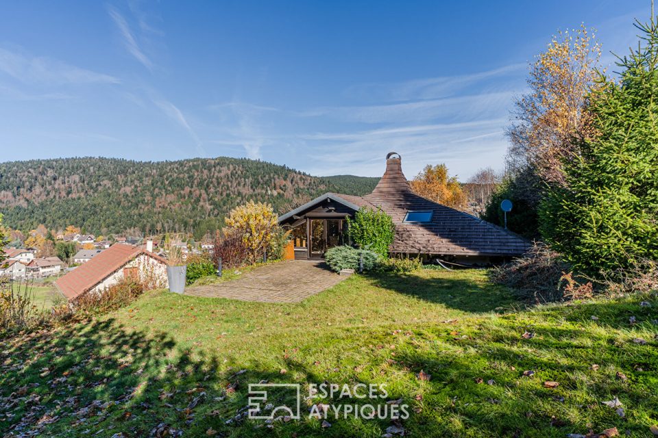 Chalet d'architecte à la vue dégagée