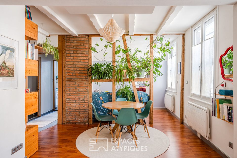 Appartement de caractère rénové au calme d'une cour intérieure