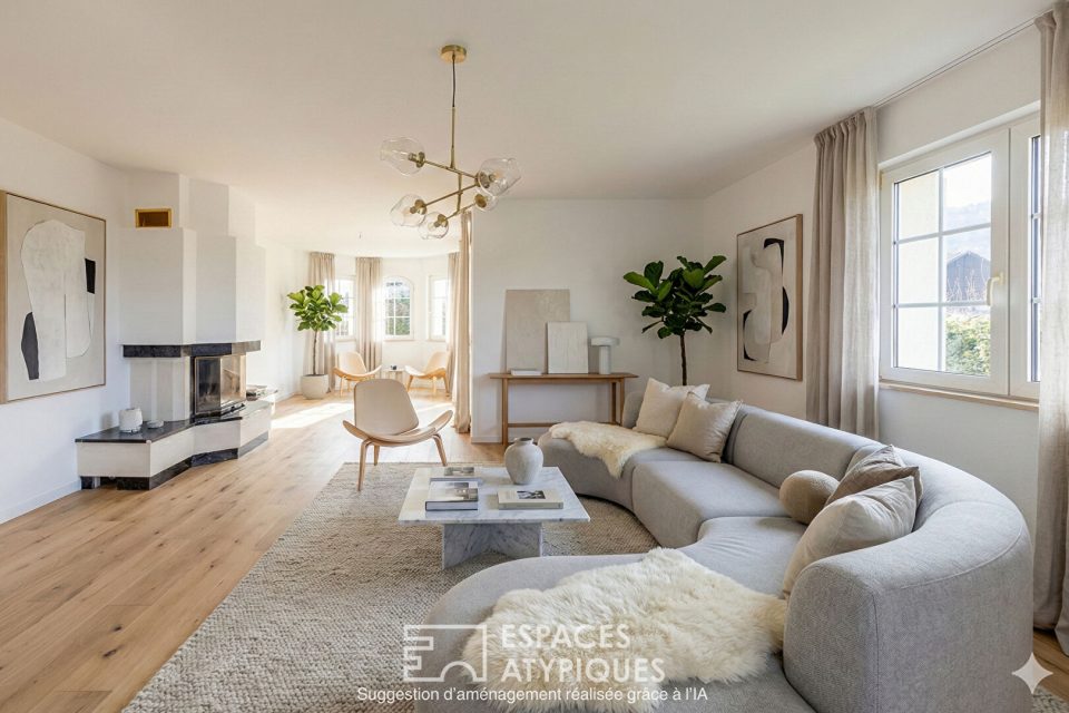 Maison avec vue dégagée à deux pas de la frontière Suisse