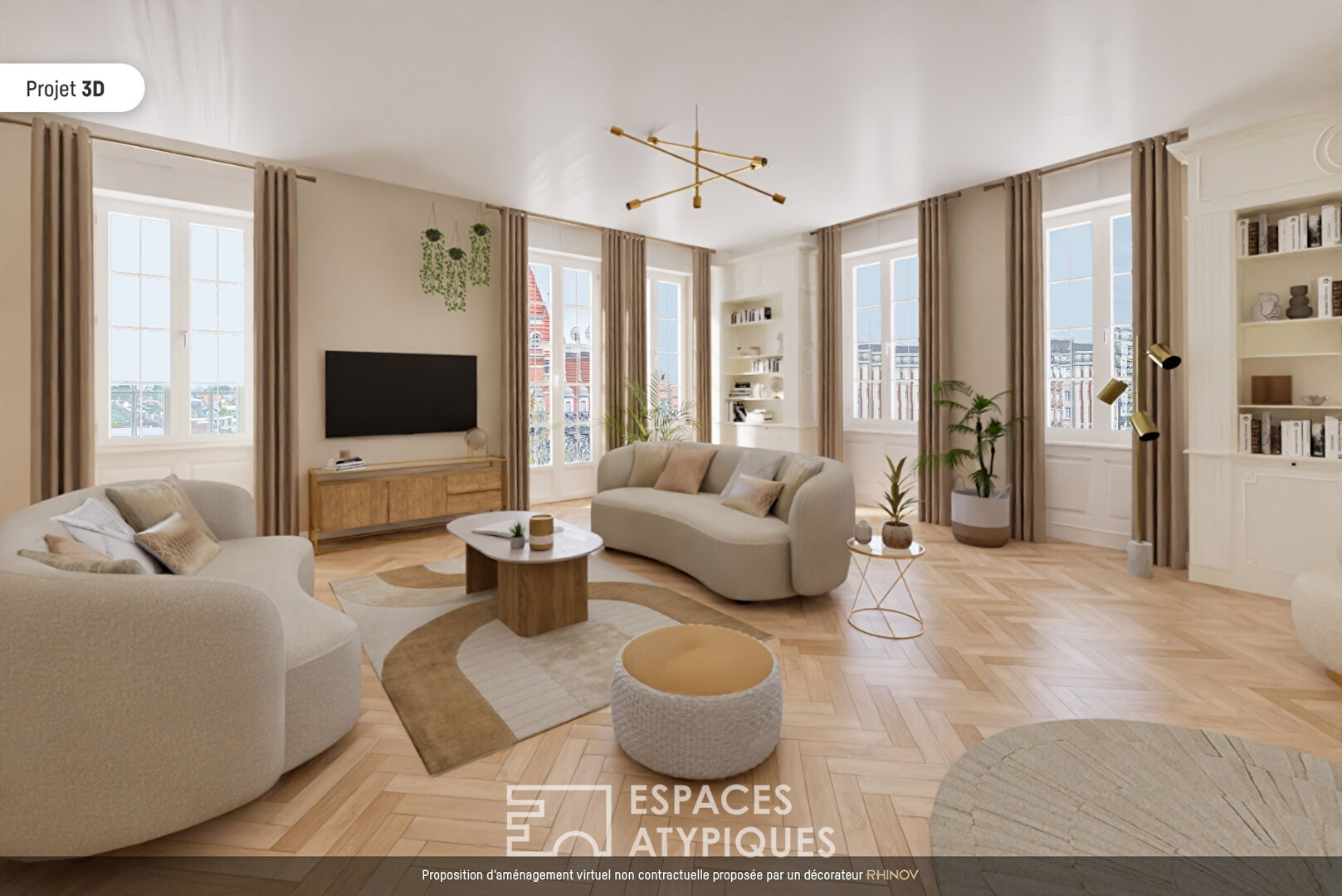 Charming apartment at the foot of the Orangerie