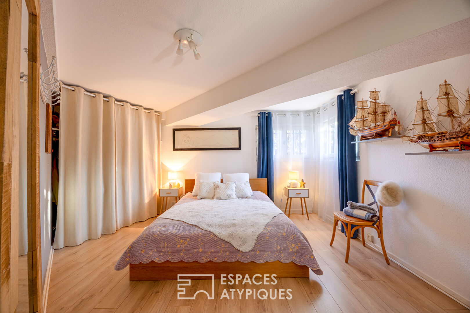 Maison d&rsquo;architecte rénovée avec piscine au coeur des maraîchers