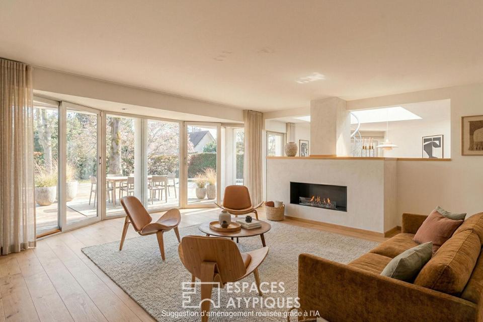 Maison d'architecte et sa piscine à la Robertsau