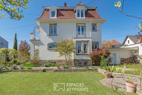 Maison de maître début XXe siècle et son jardin verdoyant