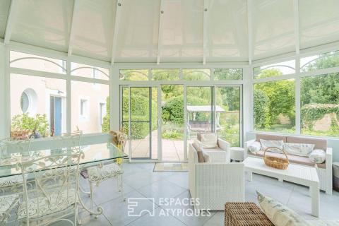 Maison bourgeoise de 1905 avec étang, rivières et gîtes