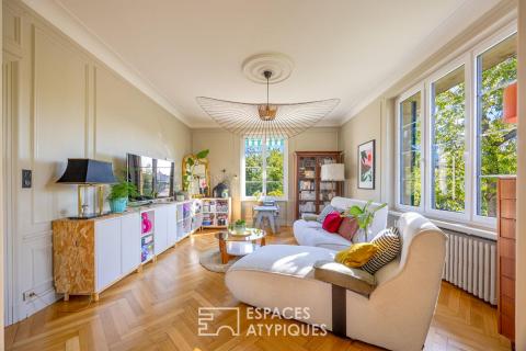 Maison bourgeoise rénovée dans son écrin de verdure