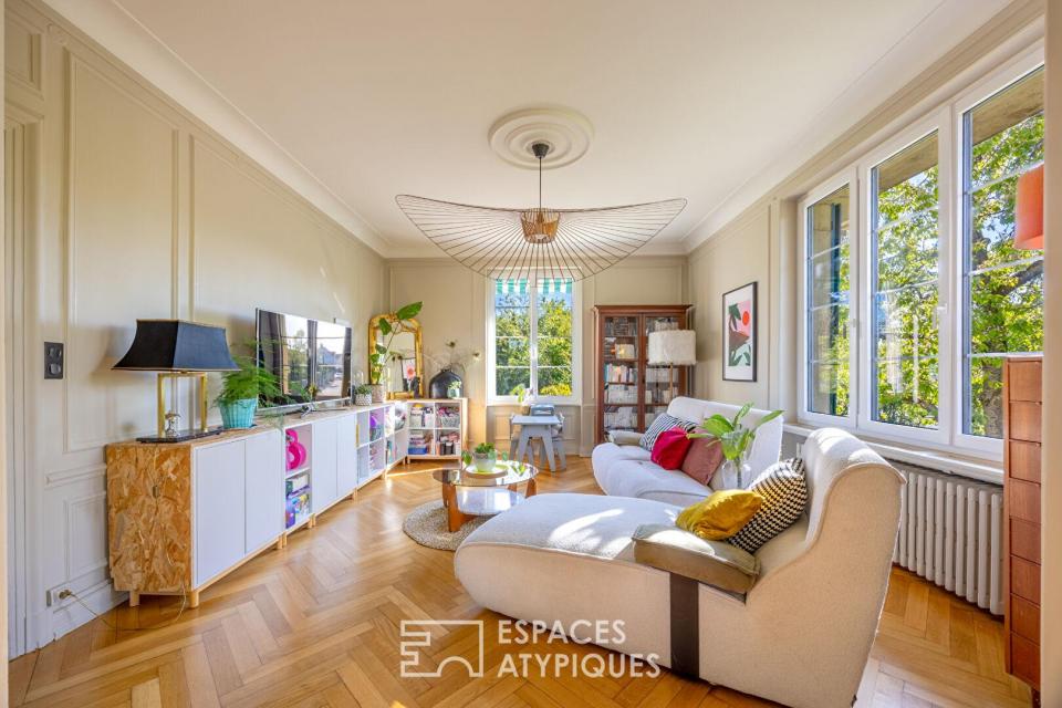 Maison bourgeoise rénovée dans son écrin de verdure