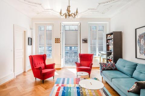 Appartement familial de style haussmannien avec balcon