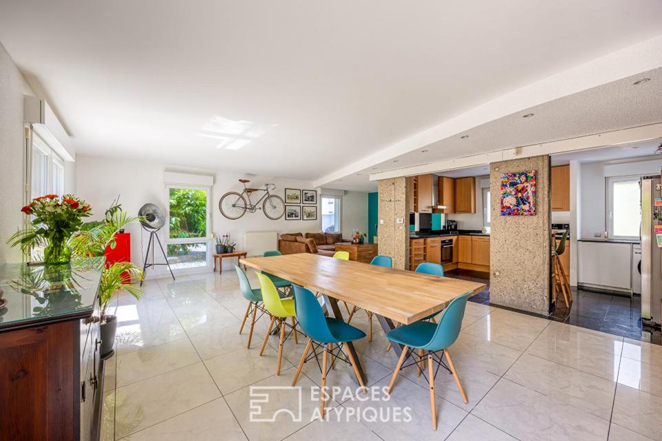 Appartement type loft d'architecte avec jardin plein sud