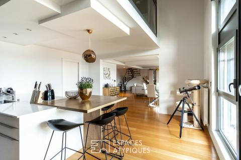 Duplex d&rsquo;architecte contemporain quartier Orangerie