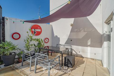 Duplex dans un ancien atelier avec terrasse quartier Neudorf