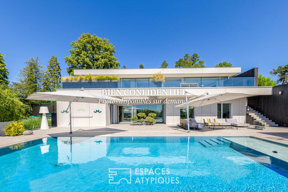 Maison contemporaine d'architecte avec vue panoramique sur les hauteurs du Rebberg