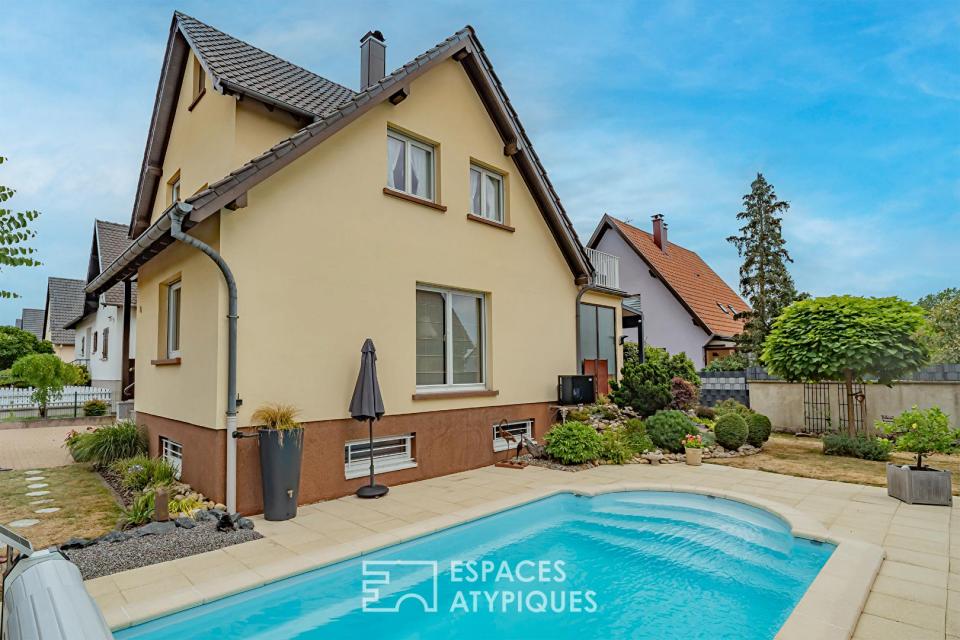 Maison d'architecte avec piscine