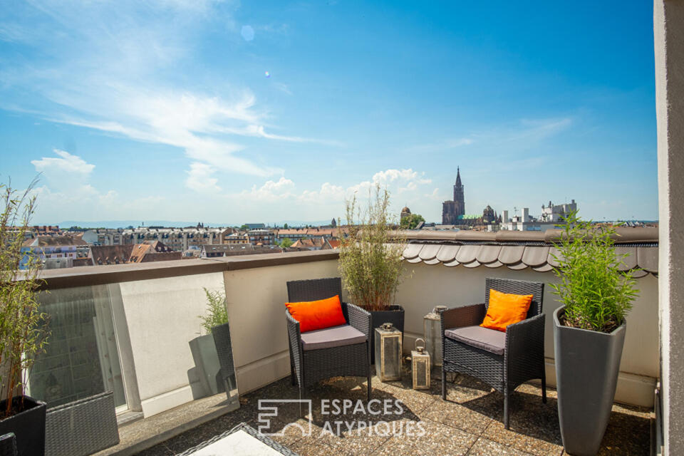 Appartement contemporain avec vue Cathédrale au coeur de la Krutenau