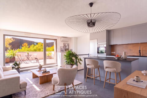 Duplex en dernier étage et sa terrasse