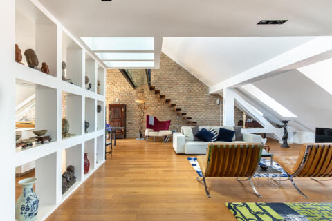Attique contemporain d’exception avec terrasse plein Sud