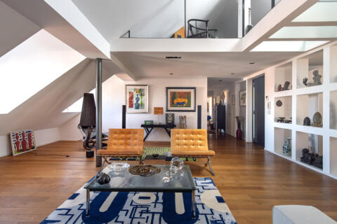 Attique contemporain d&rsquo;exception avec terrasse plein Sud