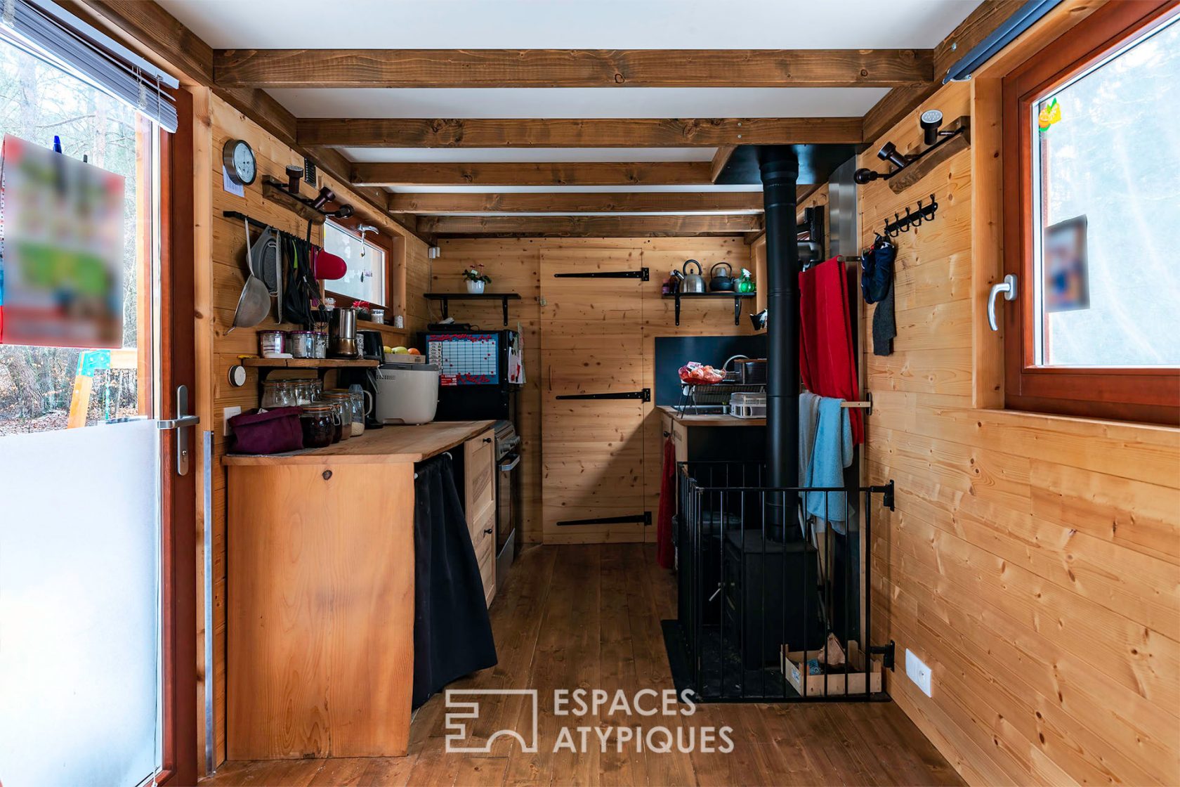 Tiny houses in Vosges wood in the heart of the forest