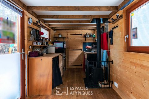 Tiny houses in Vosges wood in the heart of the forest