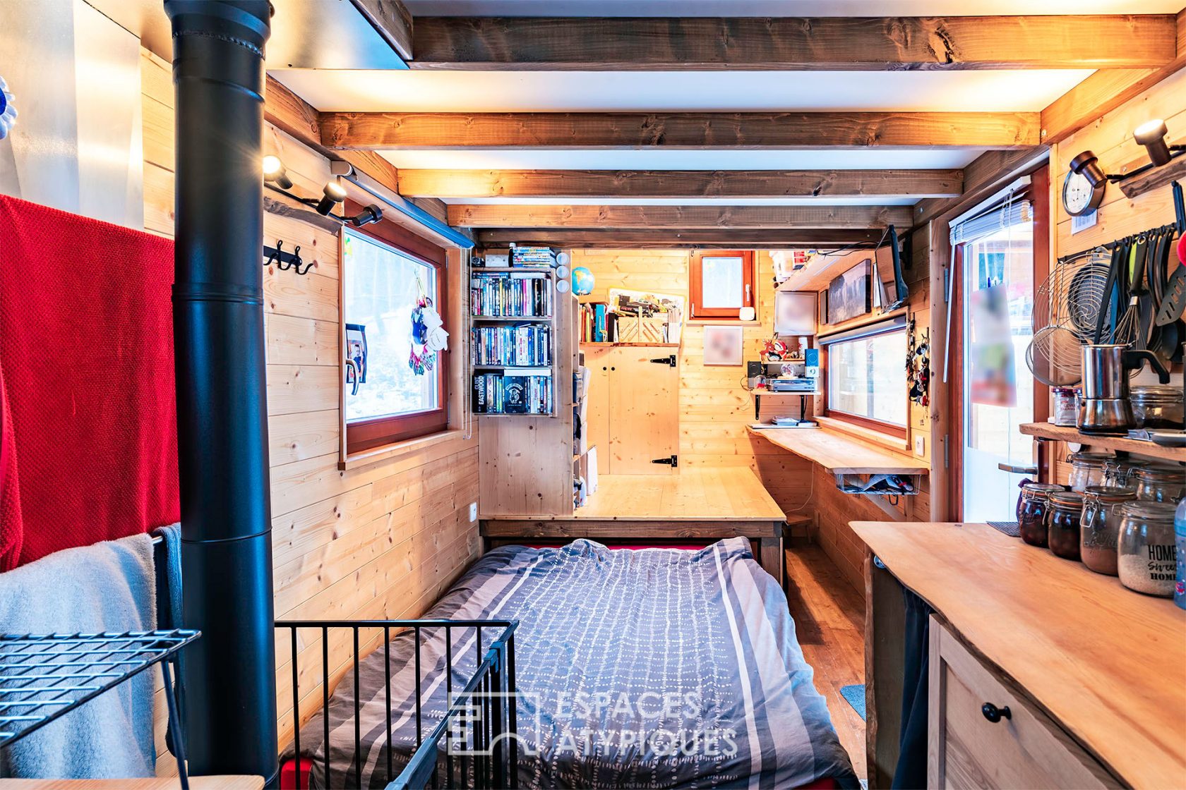 Tiny houses in Vosges wood in the heart of the forest