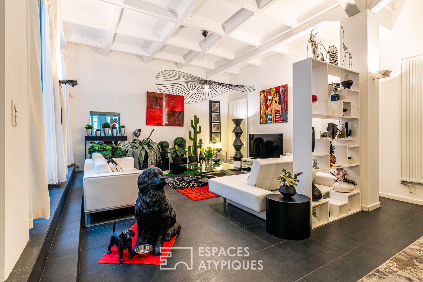 Contemporary loft and its patio